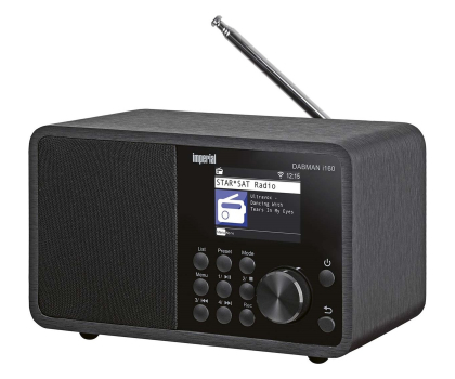 Radio i budzik IMPERIAL Imperial DABMAN i160 DAB+ and Internet radio Black